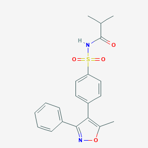 2-Methyl-N-[[4-(5-methyl-3-phenyl-4-isoxazolyl)phenyl]sulfonyl]propanamide图片