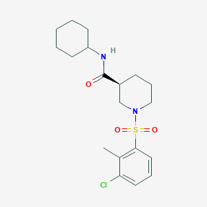 (3S)-1-(3-chloro-2-methylbenzenesulfonyl)-N-cyclohexylpiperidine-3-carboxamideͼƬ