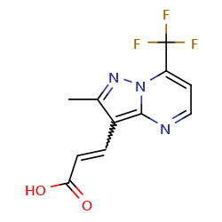 3-[2-methyl-7-(trifluoromethyl)pyrazolo[1,5-a]pyrimidin-3-yl]prop-2-enoicacidͼƬ