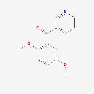 3-(2,5-Dimethoxybenzoyl)-4-methylpyridineͼƬ