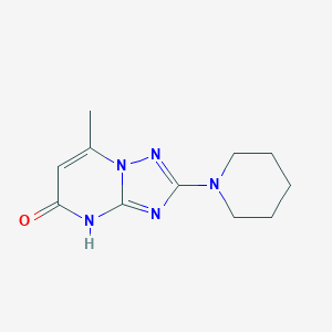 7-Methyl-2-piperidin-1-yl[1,2,4]triazolo[1,5-a]pyrimidin-5(4H)-one图片