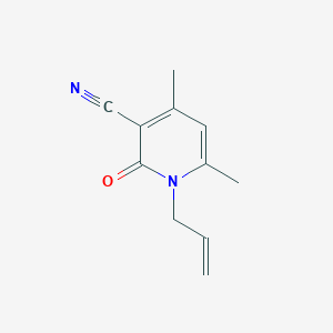 4,6-Dimethyl-2-oxo-1-(prop-2-en-1-yl)-1,2-dihydropyridine-3-carbonitrile图片