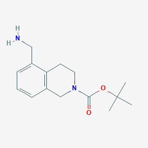 tert-Butyl 5-(Aminomethyl)-1,2,3,4-tetrahydroisoquinoline-2-carboxylate图片