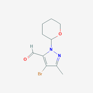 4-Bromo-5-methyl-2-(oxan-2-yl)pyrazole-3-carbaldehydeͼƬ