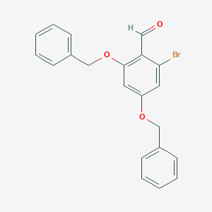 2-Bromo-4,6-bis(phenylmethoxy)benzaldehydeͼƬ