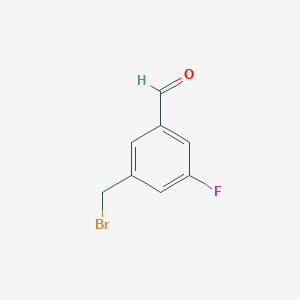 3-(Bromomethyl)-5-fluorobenzaldehydeͼƬ