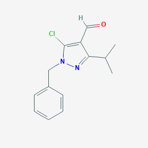 1-benzyl-5-chloro-3-(propan-2-yl)-1H-pyrazole-4-carbaldehydeͼƬ