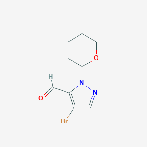 4-Bromo-2-(oxan-2-yl)pyrazole-3-carbaldehydeͼƬ