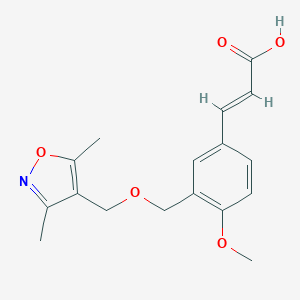 (2E)-3-(3-{[(3,5-Dimethylisoxazol-4-yl)methoxy]-methyl}-4-methoxyphenyl)acrylic acid图片