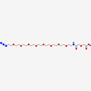 2-{[(26-azido-3,6,9,12,15,18,21,24-octaoxahexacosan-1-yl)carbamoyl]methoxy}acetic acidͼƬ