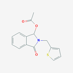 3-oxo-2-(2-thienylmethyl)-2,3-dihydro-1H-isoindol-1-yl acetateͼƬ