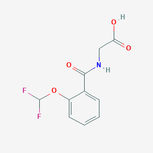 2-{[2-(Difluoromethoxy)phenyl]formamido}acetic AcidͼƬ