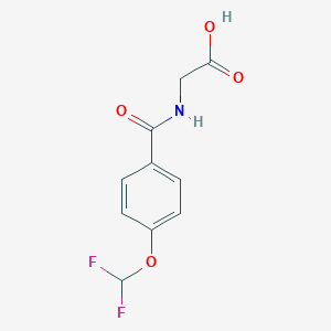 2-{[4-(Difluoromethoxy)phenyl]formamido}acetic AcidͼƬ