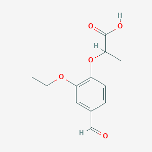 2-(2-Ethoxy-4-formylphenoxy)propanoic acidͼƬ