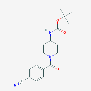 tert-Butyl 1-(4-cyanobenzoyl)piperidin-4-ylcarbamateͼƬ