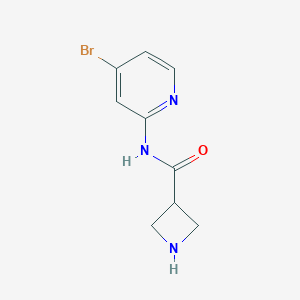 N-(4-Bromopyridin-2-yl)azetidine-3-carboxamide图片