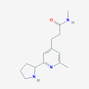 N-Methyl-3-(2-methyl-6-pyrrolidin-2-yl-pyridin-4-yl)-propionamideͼƬ