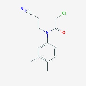 2-chloro-N-(2-cyanoethyl)-N-(3,4-dimethylphenyl)acetamideͼƬ