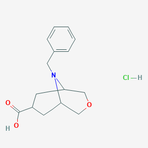 9-BENZYL-3-OXA-9-AZABICYCLO[3,3,1]NONANE-7-CARBOXYLIC ACID HCLͼƬ