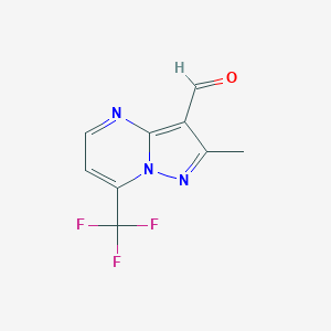 2-Methyl-7-(trifluoromethyl)pyrazolo[1,5-a]pyrimidine-3-carbaldehydeͼƬ