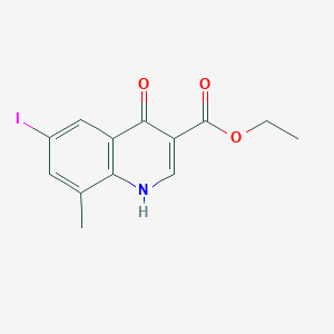 乙基6-碘-10-甲基-4-氧代-1,4-二氢-3-喹啉羧酸甲酯图片