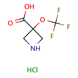 3-(trifluoromethoxy)azetidine-3-carboxylicacidhydrochloride图片