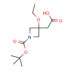 2-{1-[(tert-butoxy)carbonyl]-3-ethoxyazetidin-3-yl}aceticacidͼƬ