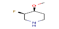 (3R,4S)-3-fluoro-4-methoxypiperidineͼƬ