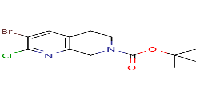 tert-butyl3-bromo-2-chloro-5,6,7,8-tetrahydro-1,7-naphthyridine-7-carboxylateͼƬ