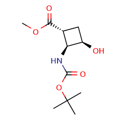 methylrel-(1R,2S,3R)-2-(tert-butoxycarbonylamino)-3-hydroxy-cyclobutanecarboxylateͼƬ