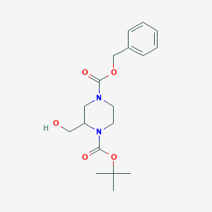 4-benzyl1-tert-butyl2-(hydroxymethyl)piperazine-1,4-dicarboxylateͼƬ