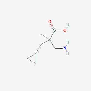 2-(Aminomethyl)bi(cyclopropane)-2-carboxylic acid图片