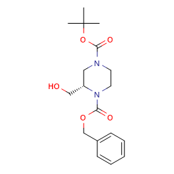 1-benzyl4-tert-butyl(2S)-2-(hydroxymethyl)piperazine-1,4-dicarboxylate图片