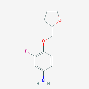 3-Fluoro-4-(tetrahydro-2-furanylmethoxy)anilineͼƬ