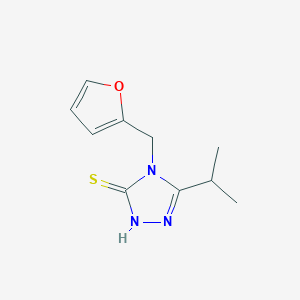 4-(furan-2-ylmethyl)-5-(propan-2-yl)-4H-1,2,4-triazole-3-thiolͼƬ