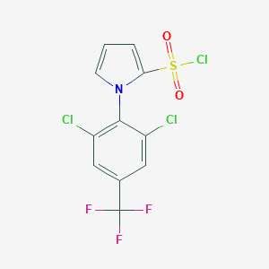 1-[2,6-Dichloro-4-(trifluoromethyl)phenyl]-1H-pyrrole-2-sulfonyl chlorideͼƬ