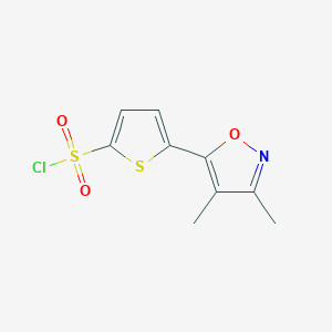 5-(3,4-dimethylisoxazol-5-yl)thiophene-2-sulfonyl chlorideͼƬ