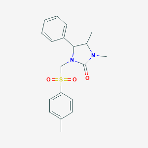 1,5-dimethyl-3-{[(4-methylphenyl)sulfonyl]methyl}-4-phenyltetrahydro-2H-imidazol-2-oneͼƬ