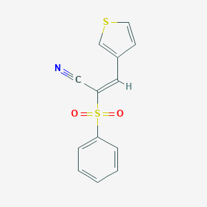 (E)-2-(phenylsulfonyl)-3-(3-thienyl)-2-propenenitrileͼƬ