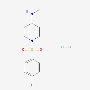 [1-(4-Fluoro-benzenesulfonyl)-piperidin-4-yl]-methyl-amine hydrochlorideͼƬ