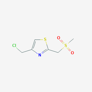 4-(chloromethyl)-2-(methanesulfonylmethyl)-1,3-thiazoleͼƬ