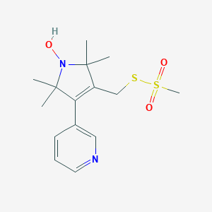 2,5-Dihydro-2,2,5,5-tetramethyl-3-[[(methylsulfonyl)thio]methyl]-4-(3-pyridinyl)-1H-pyrrol-1-yloxyͼƬ