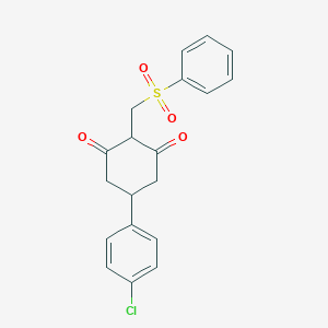 5-(4-Chlorophenyl)-2-[(phenylsulfonyl)methyl]-1,3-cyclohexanedioneͼƬ