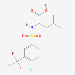 ((4-Chloro-3-(trifluoromethyl)phenyl)sulfonyl)leucineͼƬ