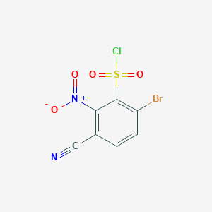 6-Bromo-3-cyano-2-nitrobenzenesulfonyl chlorideͼƬ