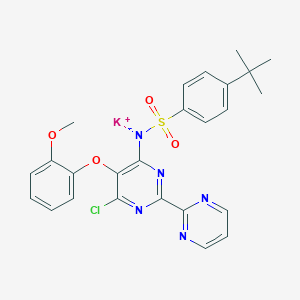 Potassium((4-(tert-butyl)phenyl)sulfonyl)(6-chloro-5-(2-methoxyphenoxy)-[2,2'-bipyrimidin]-4-yl)amideͼƬ