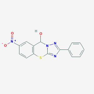 11-nitro-5-phenyl-2-thia-4,6,7-triazatricyclo[7,4,0,03,?]trideca-1(9),3,5,10,12-pentaen-8-olͼƬ