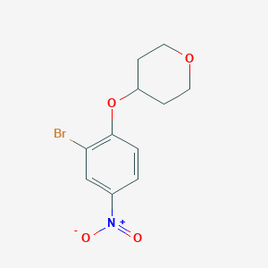 4-(2-Bromo-4-nitrophenoxy)tetrahydro-2H-pyranͼƬ