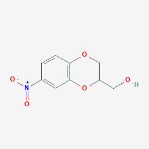 (7-nitro-2,3-dihydro-1,4-benzodioxin-2-yl)methanolͼƬ