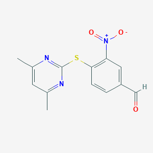 4-[(4,6-dimethylpyrimidin-2-yl)sulfanyl]-3-nitrobenzaldehydeͼƬ